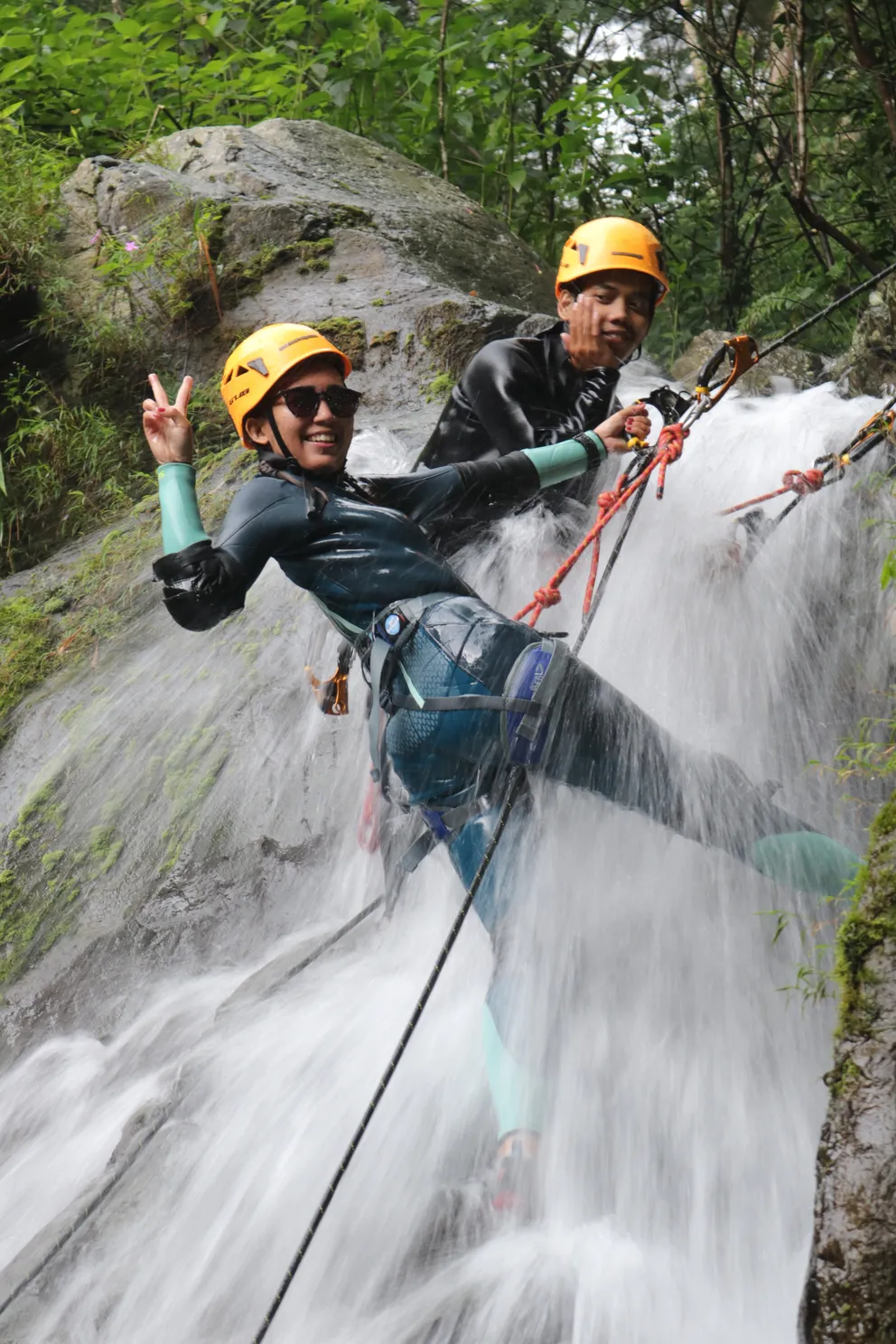 Climbing and Rappelling
